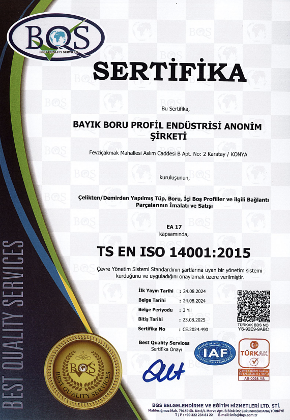 Pipe - ISO 14001